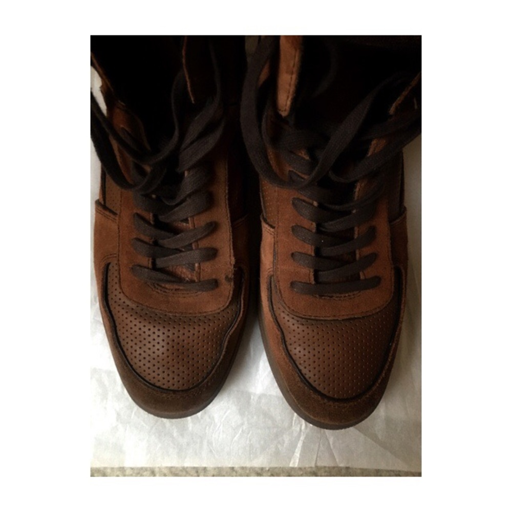 COACH Genuine Leather Dave Sneaker Hi-Top - Picture 7 of 8